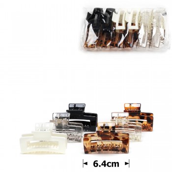 Набір заколок-крабів (115-31651) різнокольоровий