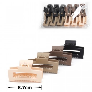 Набір заколок-крабів (117-31652) матовий коричневий