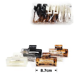  Набір заколок-крабів (117-31653) різнокольоровий