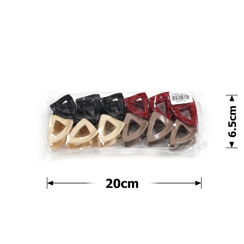 Набір заколок-крабів (122-31657) різнокольоровий 4