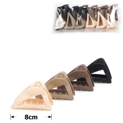  Набор заколок-крабов (124-31659) матовый коричневый