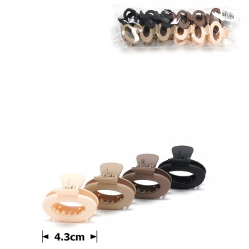 Набір заколок-крабів (127-31662) матовий коричневий