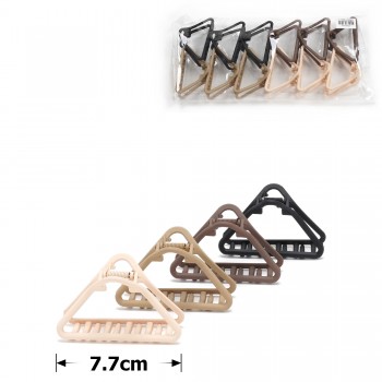 Набір заколок-крабів (133-31668) матовий коричневий