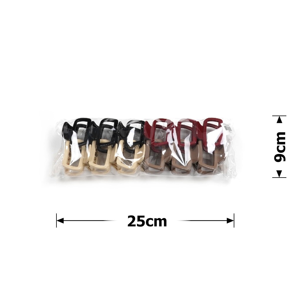 Набір заколок-крабів (136-31671) різнокольоровий 4