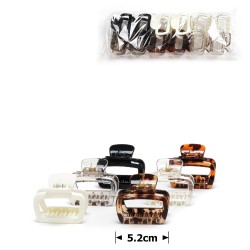  Набір заколок-крабів (136-31672) різнокольоровий