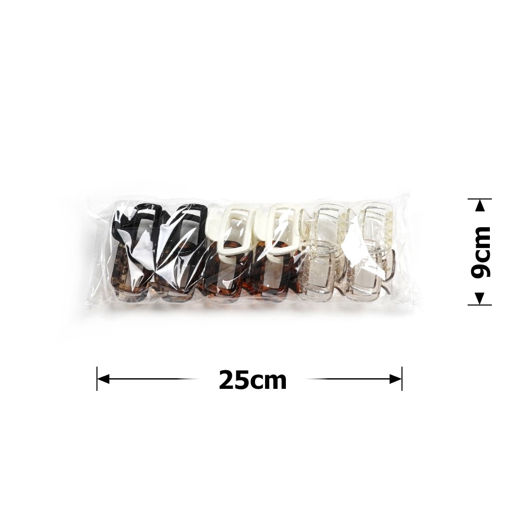 Набір заколок-крабів (136-31672) різнокольоровий 4