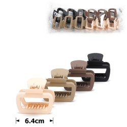  Набір заколок-крабів (138-31673) матовий коричневий