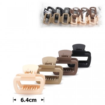 Набір заколок-крабів (138-31673) матовий коричневий