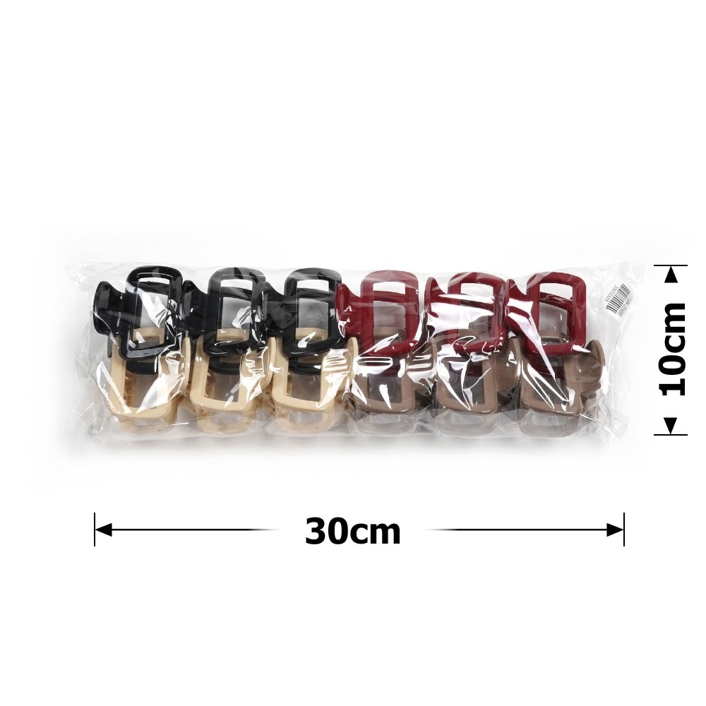 Набір заколок-крабів (138-31674) різнокольоровий 4