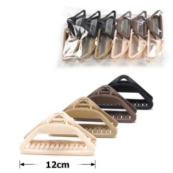  Набір заколок-крабів (141-31676) матовий коричневий