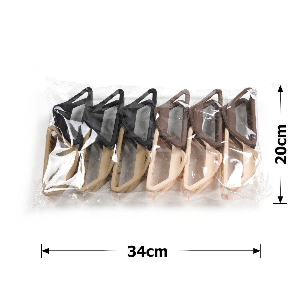 Набір заколок-крабів (141-31676) матовий коричневий 4