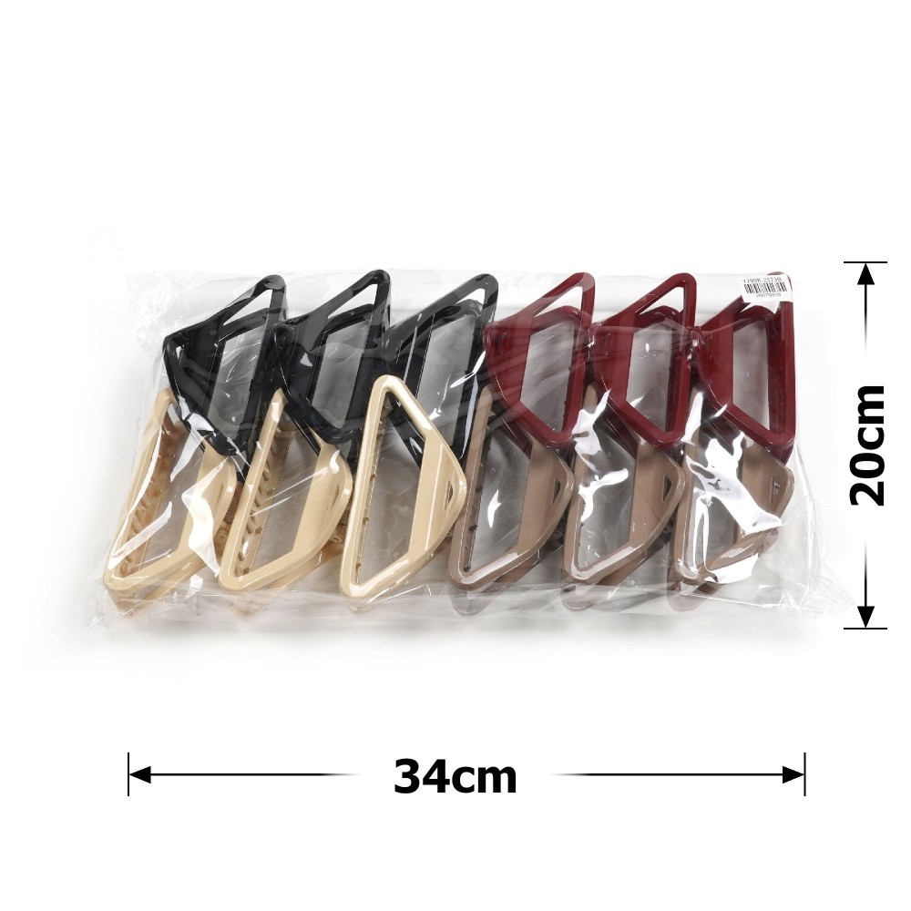 Набір заколок-крабів (141-31677) різнокольоровий 4