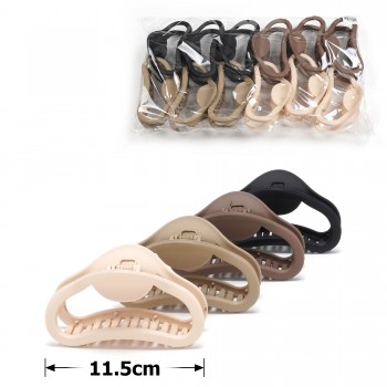 Набір заколок-крабів (144-31679) матовий коричневий