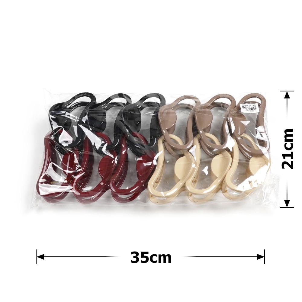 Набір заколок-крабів (144-31680) різнокольоровий 4