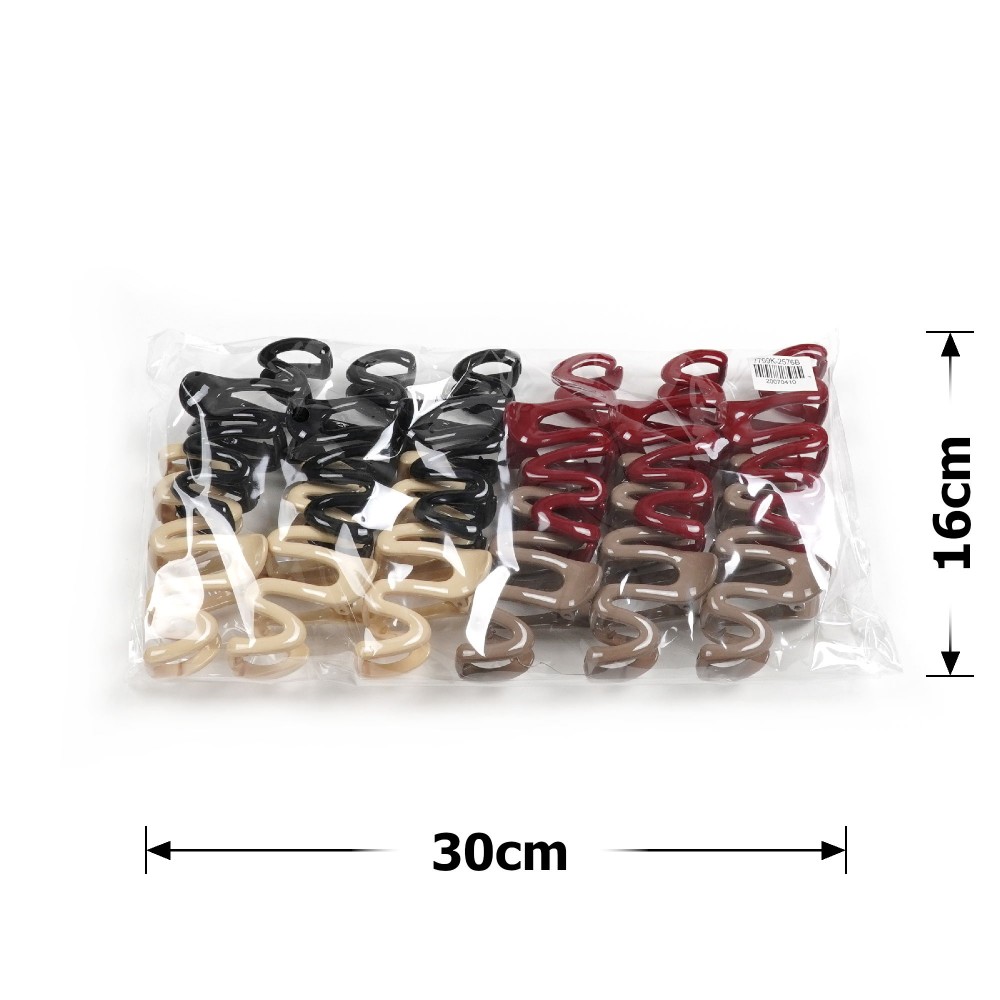 Набір заколок-крабів (147-31683) різнокольоровий 4