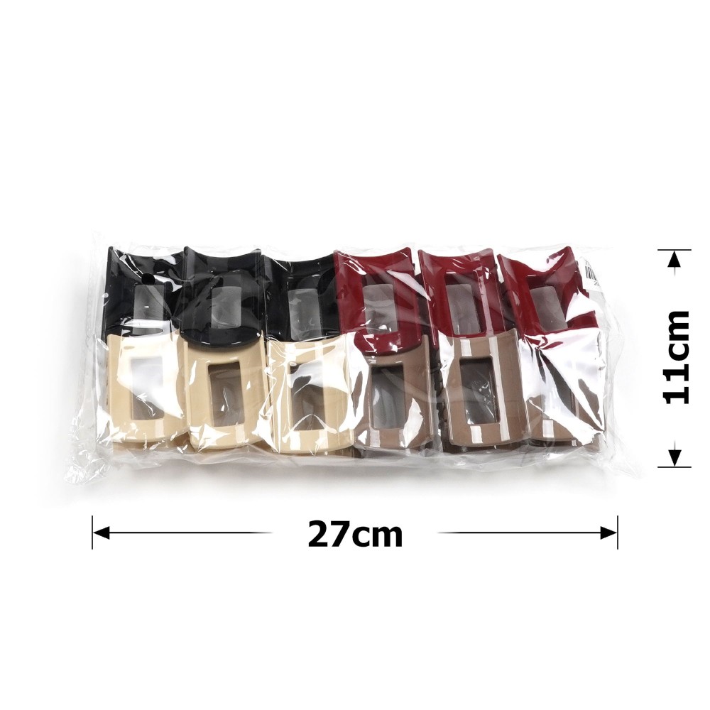 Набір заколок-крабів (150-31686) різнокольоровий 4