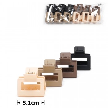 Набір заколок-крабів (155-31690) матовий коричневий