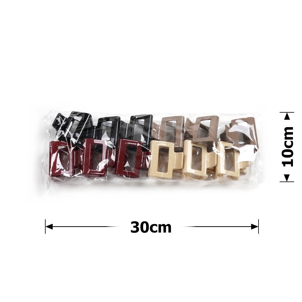 Набір заколок-крабів (155-31691) різнокольоровий 4