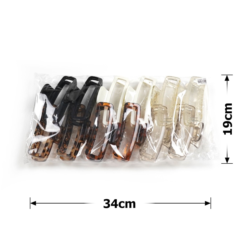 Набір заколок-крабів (166-31703) різнокольоровий 4