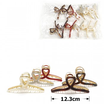 Набір шпильок-крабів для волосся 12.3см (31838)