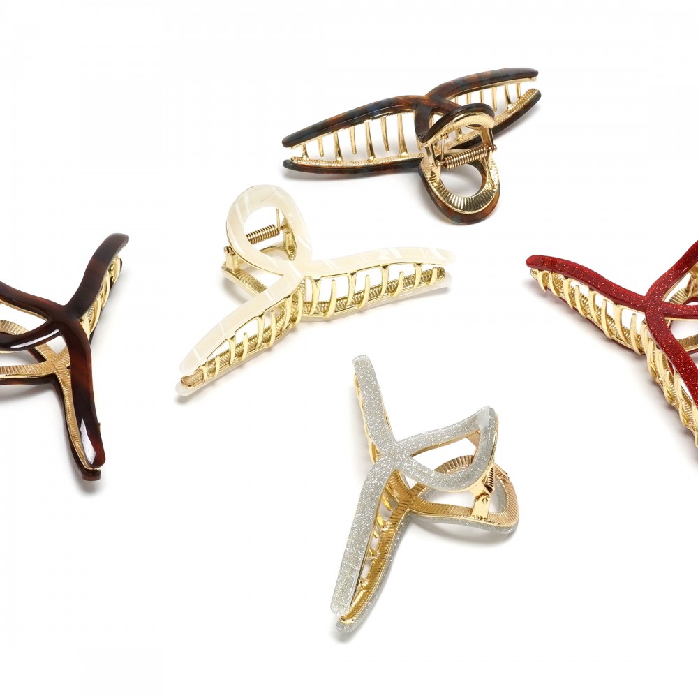 Набір шпильок-крабів для волосся 12.3см (31838) 2