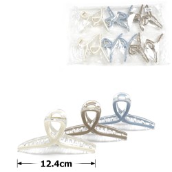 Набір шпильок-крабів для волосся 12.4см (31839)