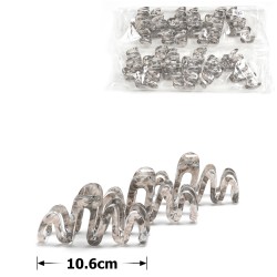 Набір шпильок-крабів для волосся 10.6см (31840)