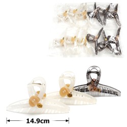 Набір шпильок-крабів для волосся 14.9см (31841)