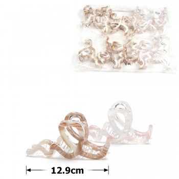 Набір шпильок-крабів для волосся 12.9см (31843)