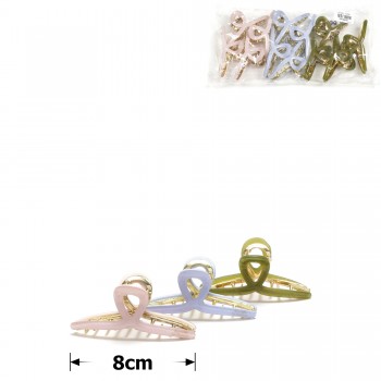 Набір шпильок-крабів для волосся 8см (31844)