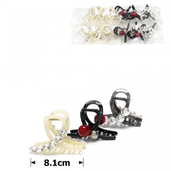 Набір шпильок-крабів для волосся 8.1см (31851)