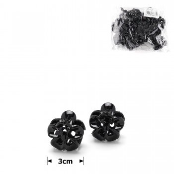 Набір заколок-крабів глянсових чорних (3209)