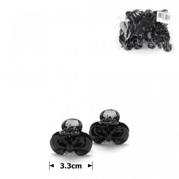 Набір заколок-крабів глянсових чорних (3216)