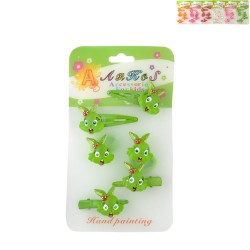 Дитячий набір заколок Зайчик (446)