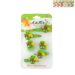 Дитячий набір шпильок Букет квітів (452)