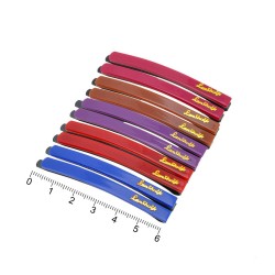 Набір заколок-невидимок із пластиковою накладкою кольорові (12107)