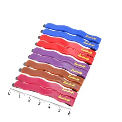 Набір заколок-невидимок із пластиковою хвилястою накладкою кольорові (12112)