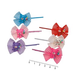 Набор детских заколок-невидимок 5.5см разноцветные (4322)