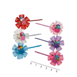 Набір дитячих заколок-невидимок 5.5см різнокольорові (4323)