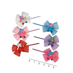 Набор детских заколок-невидимок 5.5см разноцветные (4326)