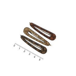 Набір заколок-невидимок для волосся з пластиковою накладкою (6360)