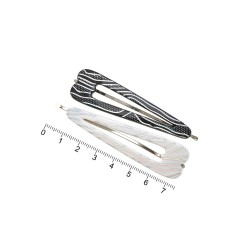 Набор заколок-невидимок для волос с пластиковой накладкой (7262)