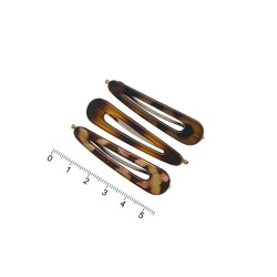 Набор заколок-невидимок для волос с пластиковой накладкой (7263)