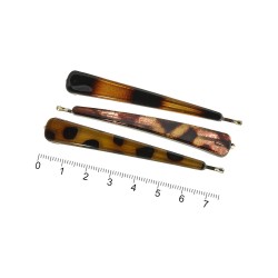 Набір заколок-невидимок для волосся з пластиковою накладкою (7267)