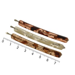 Набір заколок-невидимок для волосся з пластиковою накладкою (7270)