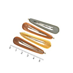 Набір заколок-невидимок для волосся з пластиковою накладкою (7273)