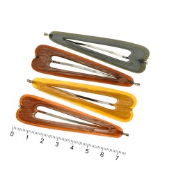 Набір заколок-невидимок для волосся з пластиковою накладкою (7277)