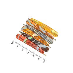 Набір заколок-невидимок для волосся з пластиковою накладкою (7281)