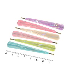 Набор заколок-невидимок для волос с пластиковой накладкой (7282)