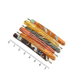 Набор заколок-невидимок для волос с пластиковой накладкой (7285)